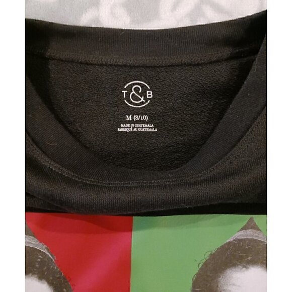 Treasure & Bond Kids M (8-10) Elf Graphic Sweatshirt Black - Picture 4 of 5